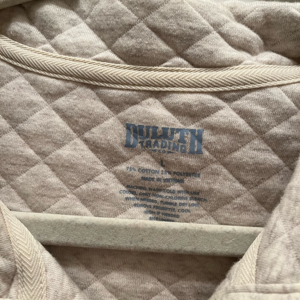 Quilted Cream Pullover - image 2